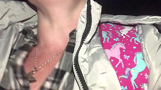 Got My Tits Out to Try and Cool Down Whilst Walking at Night