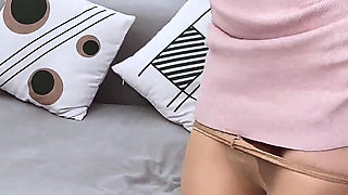 Leggy Teen in in Crotchless Pantyhose Gets Creampied by Her Stepdad