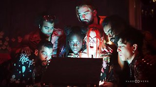 Muriel La Roja, Curved Marvin And Bertoulle Beaurebec In Sheer And Loving With Las Bangers