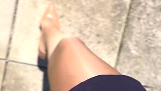 Foot fetish Handjob POV