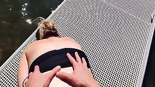 Risky Outdoor Sex On A Lake Dock For Everyone To See