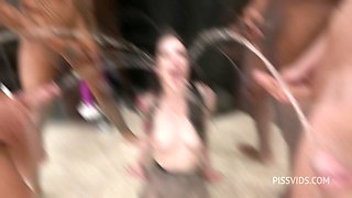 The Wet Bus, Anna de Ville, 8on1, ATM, DAP, Big Gapes, Pee Drink, Pee Shower, Squirt, Cum in Mouth, Swallow GIO2500 - PissVids