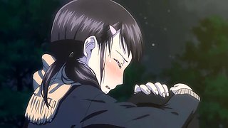 Passionate Girl with Night under a fading moon