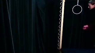 Schoolgirl cfnm femdom fetish slut jerks off british loser