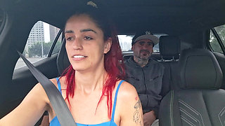 App Driver Catches Passenger Masturbating From Behind!