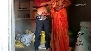 Husband came from town to village and fucked his wifes pussy and put lund water in her pussy clear hindi voice