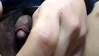 Japanese Girl's Huge Clit Masturbation