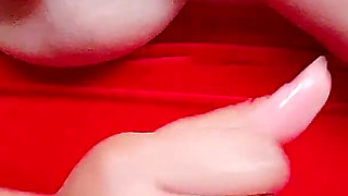 She Touches His Huge Natural Tits While Making the Best Punch of His Life