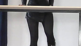 Mistress Cleo Stomps on Slave's Head Hard