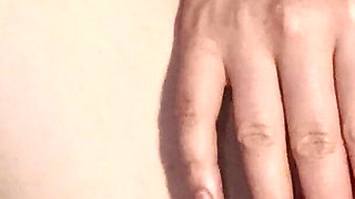 My Small and Sweet Clitoris, Caressing It in Close-up