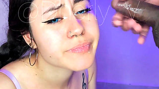 I Met a Brazilian Girl on the Street and When I Invited Her to My House She Sucked My Cock.