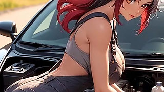 Anime Babes Revving Engines: Sexy Rides Compilation
