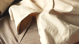 Naughty Colleague Seduces You with Her Fat Cameltoe in Trousers