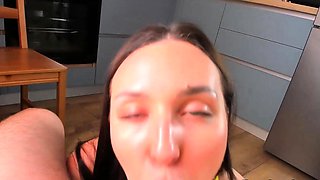 Drooling Cock Worship  She Lives For His Cum