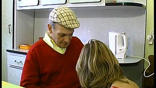 A Pretty Wife Offers to a Grandfather in Front of Her Husband!