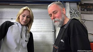 Frances takes advantage of old heads teenager boy to land plum job