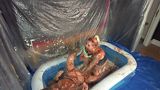 Sploshing Wet & Messy Party - Loula and Nikki