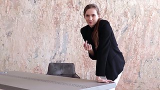 Czech teen reveals her big natural tits