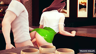 Coffee with Naca Ends in a Milkshake