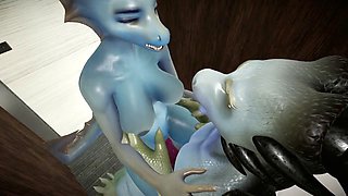 Sultry furry dragon Yr_lesnik getting down in a wild dragon sex scene