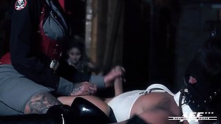 German Foot Fetish: Paula Rowe's Intense BDSM Session with Submissive Puppets