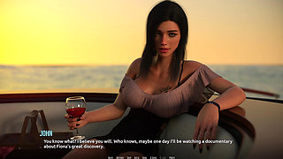 Dominos Beach 16 John First Date Fiona Boat Ocean Sunset Sfw