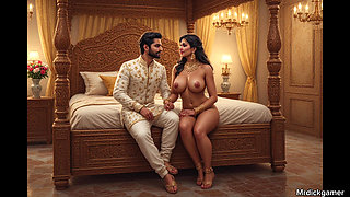 Stepmom and her son's friends gangbang her wet pussy