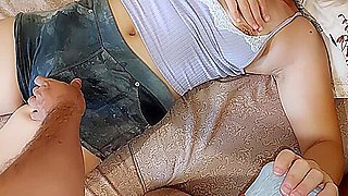Omg Touching Her Camel Toe Make Her Wet And Ready For Fuck P1