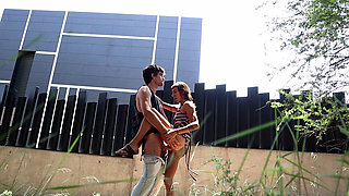 Public Sex Adventure in the City Woods