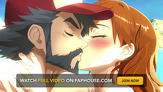 Pokemon Hentai Parody. Ash and Misty Outdoor Meeting. Part1