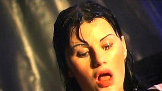 Sexy amateur brunette sucks and licks dick and ass fucked