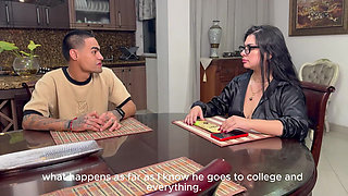 My stepson's best friend asks me to take his virginity in exchange for cleaning my house!