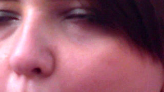 Naked Twerking and Slobbering with a Dildo