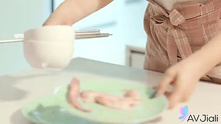 Asian Housewife Sakura Sucks Hard Cock Before Getting Fucked Deep