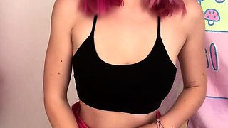 Amateur pantyhouse webcam teen strips and strokes her vagina