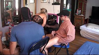 Lisasparrow gangbang 5 dicks