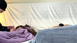 Wife Tried to Stay Faithful, but Couldn't Oppose Husband Best Friend Big Black Cock Part 1