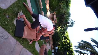 Angel Youngs Cant Fight Horniness And Takes Pool Boy Cock
