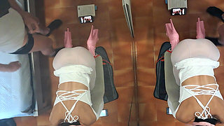 MILF Tied to a Chair and Fucked in the Mouth and Pussy