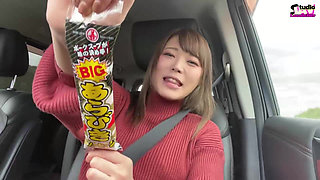 Cheerful Office Lady Grins Takes It to the Base and Savors a Throat Finish - a