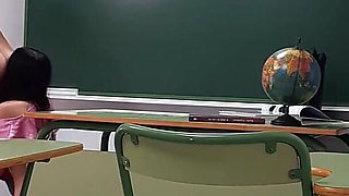 Depraved Teacher Fucks with the Young Student at School
