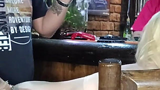 Blonde Asian Girl Eating My Dick