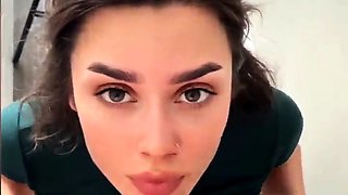 Brunette sorority teens wash brunette ass