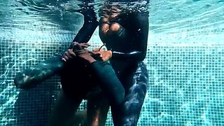 Eroteric Shibari Bondage Underwater Latex Struggle -