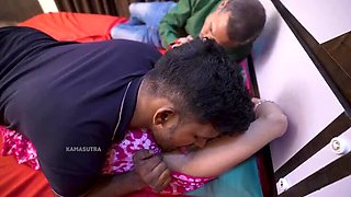 Hot Indian Stepmom Threesome - Big Natural Tits & Hardcore Fucking with Husband and Stepson