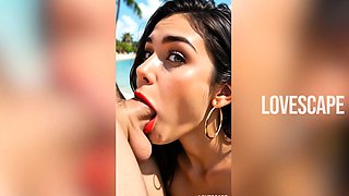 Sunset Brazilian Babe Fucked Raw on Sand (AI)