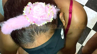 Cheating Slut Wife Gives Deep Throat Blow Job Her Boss When Husband Not at Home