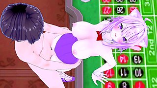 Stacked hentai vixen treated to intense pussy pounding