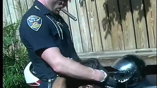 Naughty policeman fucks a tight ass biker bottom