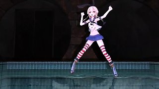 Hentai chick enjoys anal sex at the gym